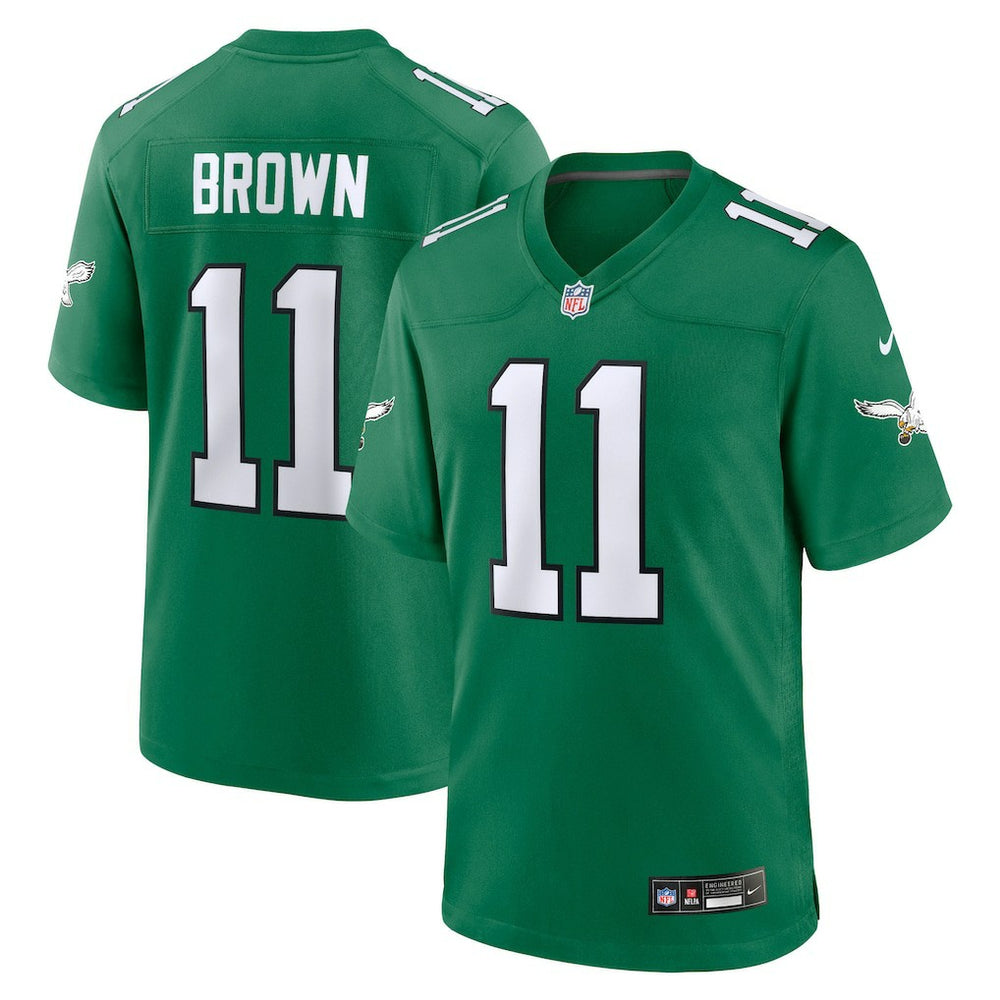 A.J. Brown Philadelphia Eagles Youth Game Jersey - Kelly Green - Nike
