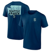 Seattle Kraken Territorial T-Shirt - Deep Sea Blue | NHL Clearance
