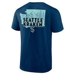 Seattle Kraken Territorial T-Shirt - Deep Sea Blue | NHL Clearance