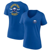 Buffalo Sabres Women's Territorial V-Neck T-Shirt - Royal | NHL discount