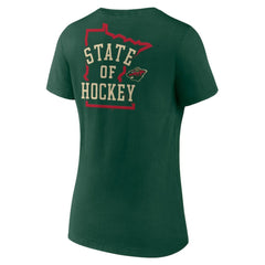 Minnesota Wild Women's Territorial V-Neck T-Shirt - Green | NHL on sale