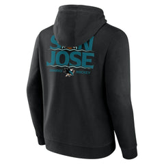 San Jose Sharks Territorial Pullover Hoodie - Black | NHL Clearance