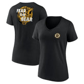 Boston Bruins Women's Territorial V-Neck T-Shirt - Black | NHL on sale