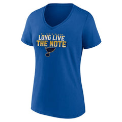 St. Louis Blues Women's Shout Out V-Neck T-Shirt - Blue | NHL discount