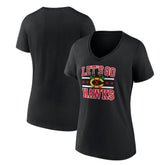 Chicago Blackhawks Women's Represent V-Neck T-Shirt - Black | NHL online
