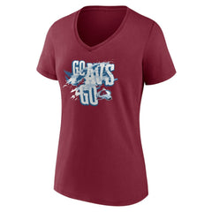 Colorado Avalanche Women's Represent V-Neck T-Shirt - Burgundy | NHL near me