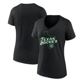 Dallas Stars Women's Represent V-Neck T-Shirt - Black | NHL online