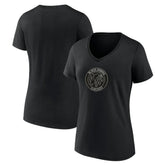 Chicago Blackhawks Women's Alternate Logo V-Neck T-Shirt - Black | NHL discount