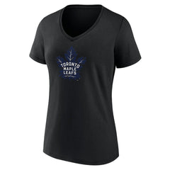 Toronto Maple Leafs Women's Alternate Logo V-Neck T-Shirt - Black | NHL near me