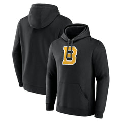 Boston Bruins Alternate Logo Pullover Hoodie - Black | NHL Clearance