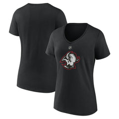 Buffalo Sabres Women's Alternate Logo V-Neck T-Shirt - Black | NHL discount