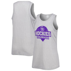 Colorado Rockies Soft as a Grape Women's Tri-Blend Tank Top for sale