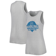 Miami Marlins Soft as a Grape Women's Tri-Blend Tank Top Near Me
