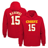Patrick Mahomes Kansas City Chiefs Youth Mainliner Player Name & Number Pullover Hoodie - Red - NFL