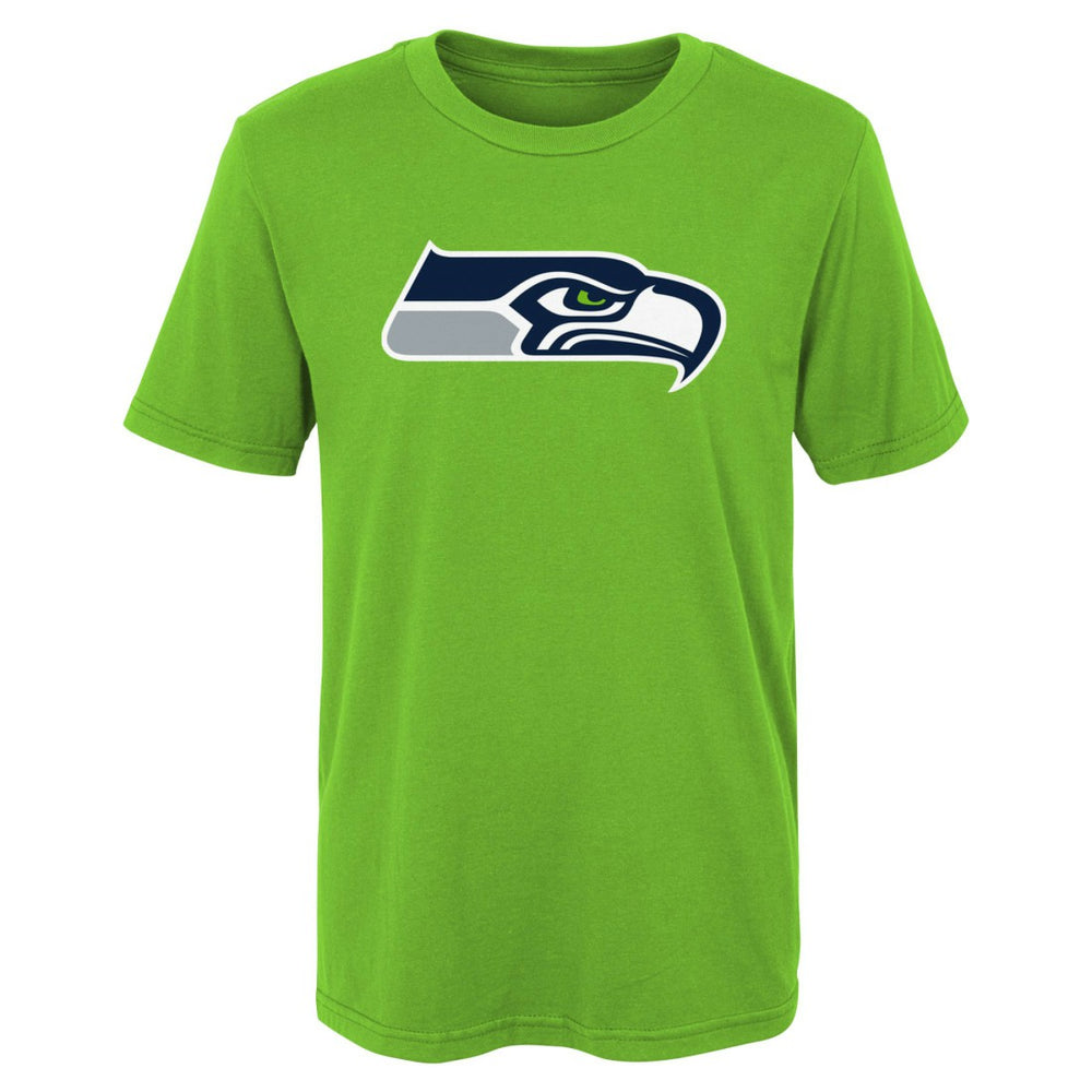 Seattle Seahawks Preschool Primary Logo T-Shirt - Neon Green - NFL