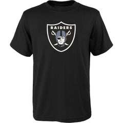Las Vegas Raiders Outerstuff Youth Primary Logo T-Shirt - Black - NFL