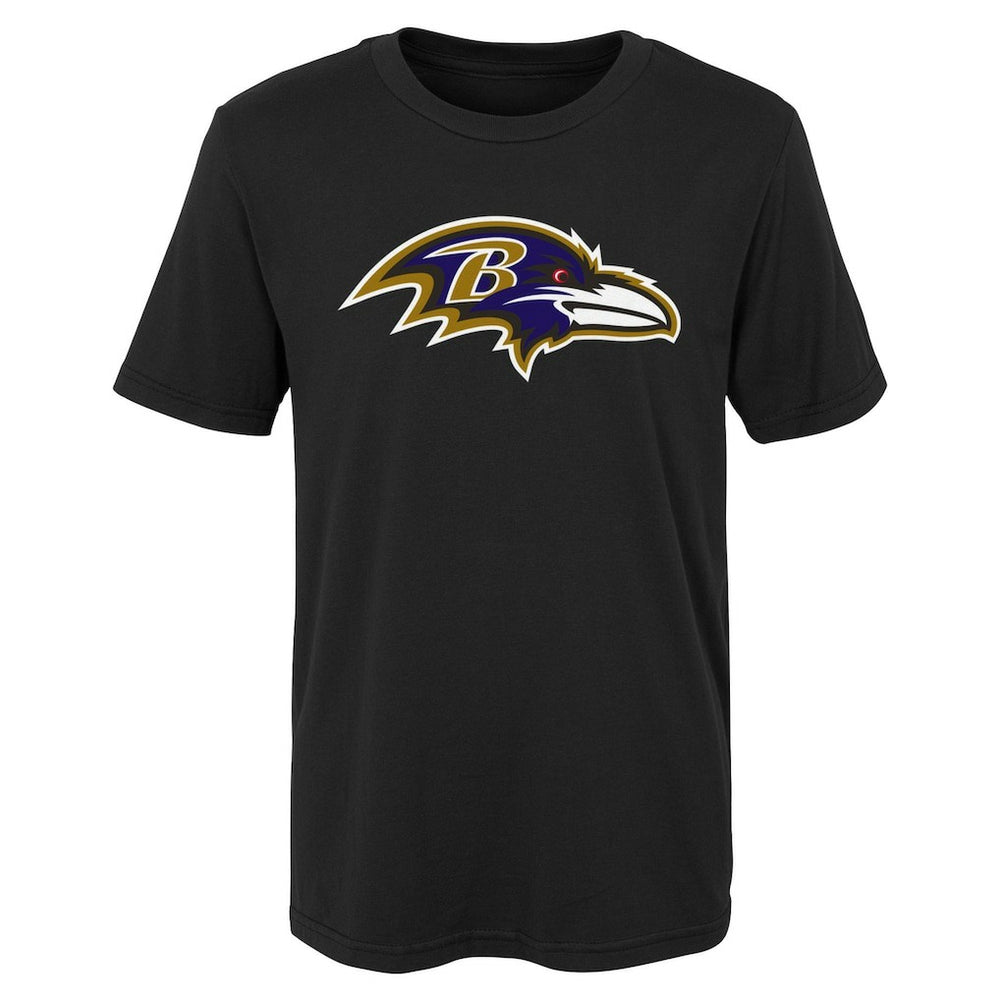 Baltimore Ravens Outerstuff Youth Primary Logo T-Shirt - Black - NFL