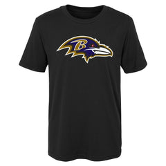 Baltimore Ravens Outerstuff Youth Primary Logo T-Shirt - Black - NFL
