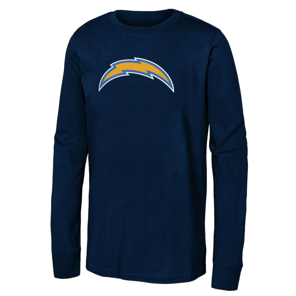 Los Angeles Chargers Youth Primary Logo Long Sleeve T-Shirt - Navy - NFL