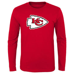 Kansas City Chiefs Preschool Primary Logo Long Sleeve T-Shirt - Red - NFL