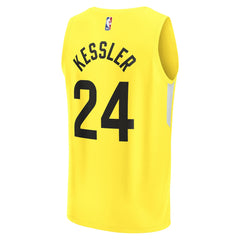 Fanatics Walker Kessler Utah Jazz Fast Break Replica Player Jersey Icon Edition Yellow