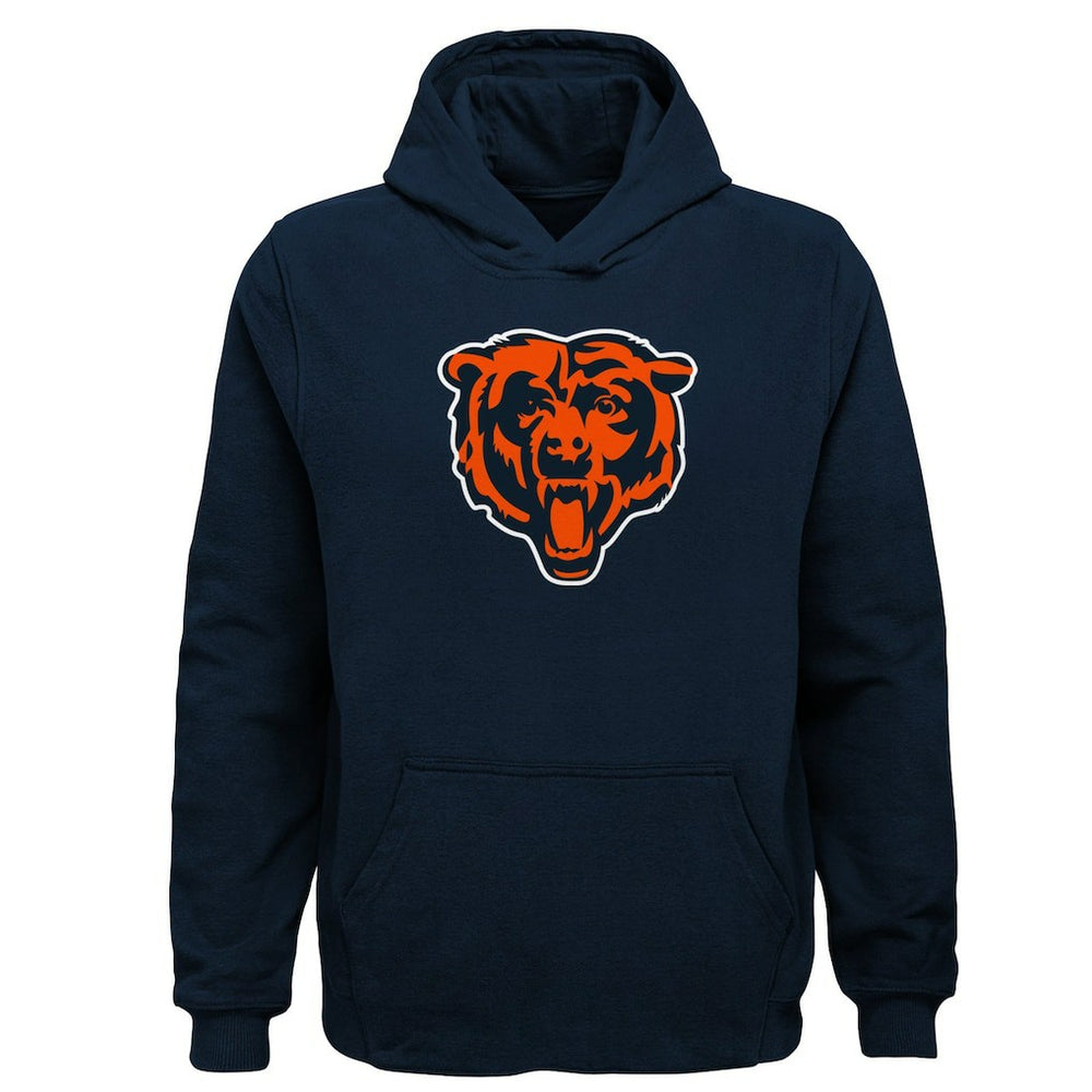 Chicago Bears Youth Team Logo Pullover Hoodie - Navy - NFL