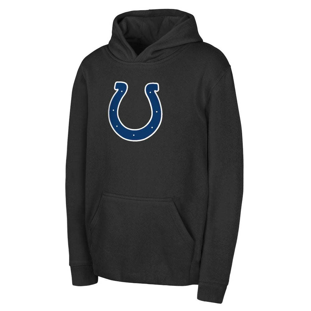 Indianapolis Colts Youth Team Logo Pullover Hoodie - Black - NFL