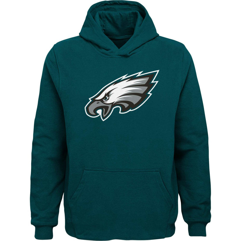 Philadelphia Eagles Youth Team Logo Pullover Hoodie - Green - NFL