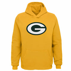 Green Bay Packers Youth Team Logo Pullover Hoodie - Gold - NFL