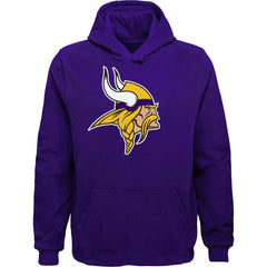 Minnesota Vikings Youth Team Logo Pullover Hoodie - Purple - NFL