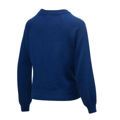 Dallas Cowboys Lauren James Women's Wordmark Star Raglan Pullover Sweater - Navy - NFL