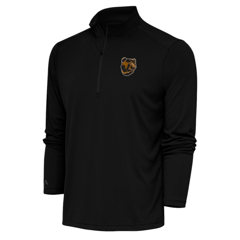 Boston Bruins Antigua Special Edition 2.0 Tribute Quarter-Zip Pullover Top - Black | NHL Lifestyle