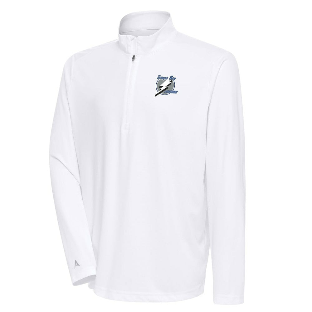Tampa Bay Lightning Antigua Special Edition 2.0 Tribute Quarter-Zip Pullover Top - White | NHL sale