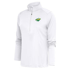 Minnesota Wild Antigua Women's Special Edition 2.0 Tribute Quarter-Zip Pullover Top - White | NHL on sale