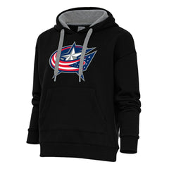 Columbus Blue Jackets Antigua Women's Special Edition 2.0 Victory Pullover Hoodie - Black | NHL online