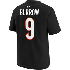 Joe Burrow Cincinnati Bengals Youth Player Name & Number T-Shirt - Black - Nike