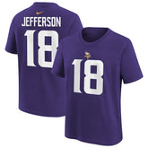 Justin Jefferson Minnesota Vikings Youth Player Name & Number T-Shirt - Purple - Nike