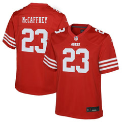 Christian McCaffrey San Francisco 49ers Youth Game Jersey - Scarlet - Nike