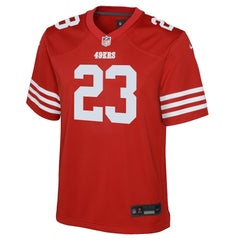 Christian McCaffrey San Francisco 49ers Youth Game Jersey - Scarlet - Nike