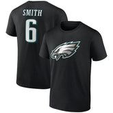 DeVonta Smith Philadelphia Eagles Icon Player Name & Number T-Shirt - Black - NFL