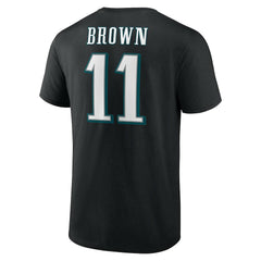 A.J. Brown Philadelphia Eagles Icon Player Name & Number T-Shirt - Black - NFL