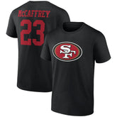 Christian McCaffrey San Francisco 49ers Icon Player Name & Number T-Shirt - Black - NFL