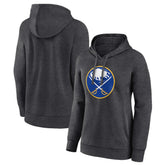 Buffalo Sabres Women's Primary Logo Pullover Hoodie - Charcoal | NHL sale