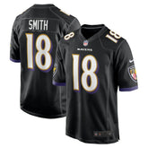 Roquan Smith Baltimore Ravens Alternate Game Jersey - Black - Nike