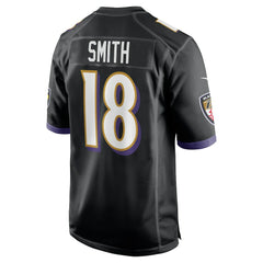Roquan Smith Baltimore Ravens Alternate Game Jersey - Black - Nike
