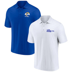 Los Angeles Rams Lockup Two-Pack Polo Set - White/Royal - Fanatics