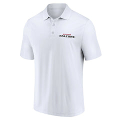 Atlanta Falcons Lockup Two-Pack Polo Set - White/Black - Fanatics
