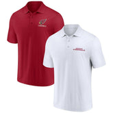 Arizona Cardinals Lockup Two-Pack Polo Set - White/Cardinal - Fanatics