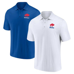 Buffalo Bills Throwback Two-Pack Polo Set - White/Royal - Fanatics