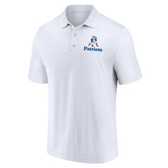 New England Patriots Throwback Two-Pack Polo Set - White/Royal - Fanatics